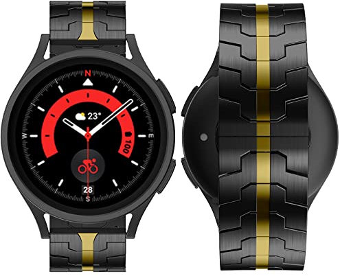 20mm Uhren Armbänder für Galaxy Watch 5 Pro Armband Titan,Edelstahl Metall Armband Galaxy Watch 4 40mm 44mm Watch4 Classic Armband Samsung Galaxy Watch Active 40mm 44mm Erastzarmband Galaxy Watch 3