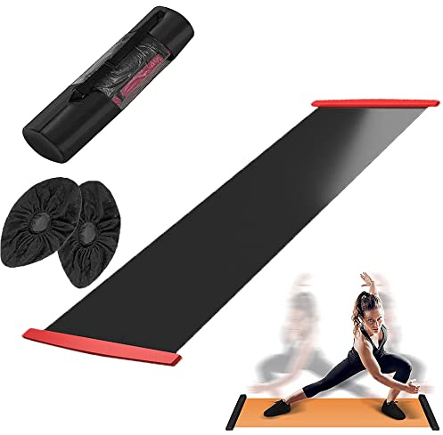 Slide Board, Hockey Slide Board, Slider zum Trainieren, Slide Board zum Trainieren, Workout Board für Fitnesstraining und Therapie, Cross-Training-Übungsgeräte für Hockey, Eislaufen (2 200 * 50cm)