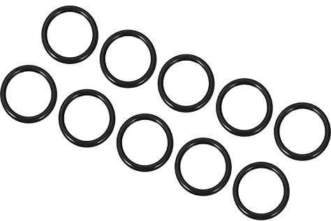 QUARKZMAN 10 Stück Nitrilkautschuk Dichtring Runde Abdichtung 22mm x 17mm x 2,5mm für Wasserhahn Klempner Reparatur Dichtung Verbindung, Schwarz