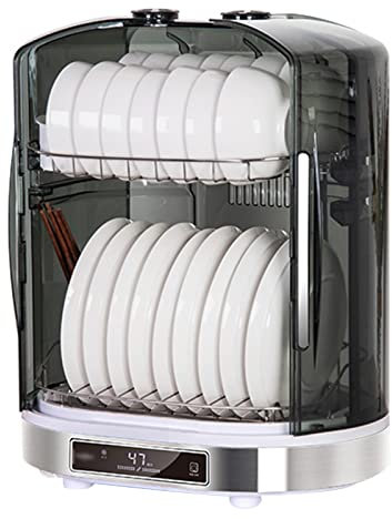 55L Kitchen Disinfection Cabinet - Vertical Tableware Cleaning & Drying Cupboard with Lighting, Perfect for Disinfecting and Organizing Cups, Plates and Cutlery