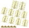 Bwintech 5 Pairs 100 x 75 x 2.7mm (4 inch) Brass Plated Hinge, Steel Fireproof Inner Door Hinge, Square Corners, Ball Bearing Hinge Used in Residential and Commercial Buildings