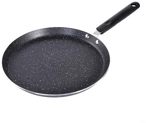 HpLive Poêle à crêpes, poêle à crêpes avec revêtement en marbre anti-adhésif pour cuisine 18 cm