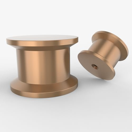 Coinkoly 10 Pack Champagne Bronze Kitchen Cabinet Knobs Single Hole Dresser Knobs Cabinet Door Handles and Pulls Knobs for Cabinets and Drawers Kitchen Cabinet Hardware