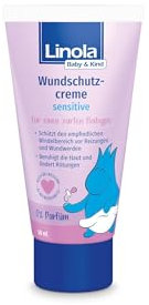 Linola Baby & Kind Wundschutz-Creme sensitive - 50 ml - Für den Windelbereich | Schützt zarte Babyhaut vor Reizungen und wunder Haut