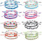 Yolev 24 Stück Boho Armband Set Buntes Geflochtenes Armband Verstellbares Perlenarmband Damen Sommer Strand Armbänder Fußkettchen Schmuck