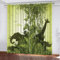 GIOVIA 3D Zoo Vorhänge Abdunkelnde Tropisch Dschungel Kindervorhänge Vorhang mit ösen 2er Set Gardinen Blickdicht Verdunkelungs für Kinderzimmer Schlafzimmer Wohnzimmer B 150 X H 166 cm