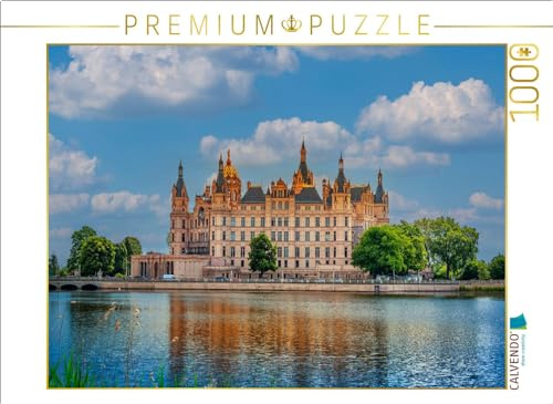 CALVENDO Puzzle Schloß Schwerin | 1000 Teile Lege-Größe 64 x 48 cm Foto-Puzzle für glückliche Stunden