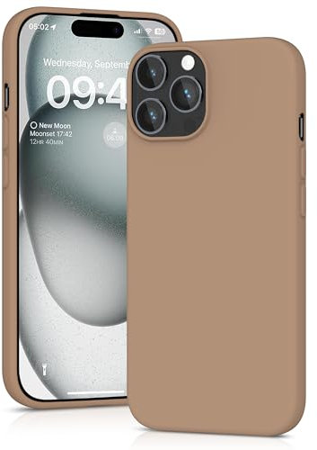 YATWIN Silicone Case for iPhone 15 Pro, Soft-Touch, Shockproof, DustProof, Antiskid Full Body Armour Phone Cover for Apple iPhone 15 Pro - Milk Tee