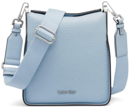 Calvin Klein Damen Fay North/South Small Crossbody, Dusty Blue