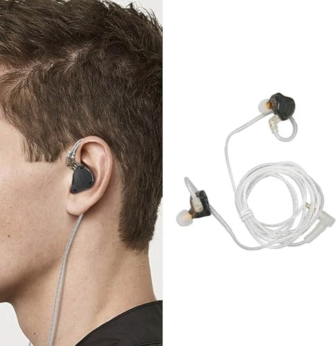 lvifloae KZ ZS10 Pro X Auriculares con Monitor con Cable 1DD 4BA Controlador híbrido HiFi Desmontable Chapado en Plata 0,75 mm Cable de 2 Pines Auriculares para teléfono Computadora Tableta