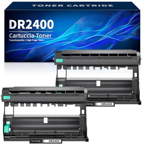 Halloya DR2400 Trommel für Brother DR-2400 Trommel für Brother DCP-L2530DW L2510D L2537DN L2550DN HL-L2350DW L2310D L2357DW L2370DN L2375DW MFC-L2710DW L2710DN L2730DW L2750DW (2 Packung)