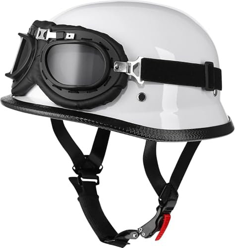 Casco Faccia Aperta retrò Casco Scooter retrò Casco Scodella Cromwell Caschi Casco A Scodella Scooter Motorino ECE Omologato Mezzo Elmetto Moto retrò