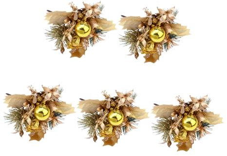 ULDIGI Kunstpflanzen Für Haushalt Weihnachtsdekor Blumenschmuck Künstliche Blumen Blumenarrangements Weihnachtsblumen