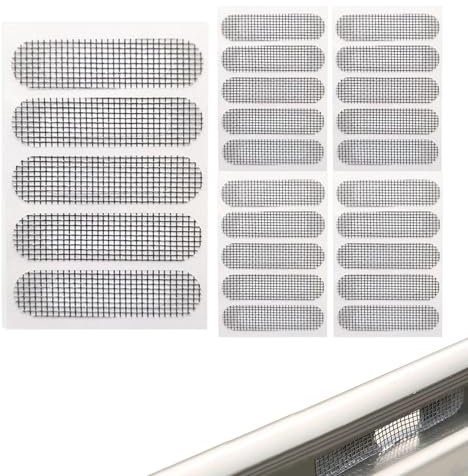 Réparation d'écran de fenêtre, patch d'écran de fenêtre - Kit de patch pour moustiquaire de porte étanche, 5 feuilles - Patchs d'écran de porche, réparation d'écran pour trous de déchirures de porte d