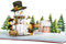 Pop Up Karte Weihnachten 3D Karte Merry Christmas Frohe Weihnachten Weihnachtskarte Geschenkkarte Geschenk Popup Klappkarte Weihnachtsgrußkarte (Rot - Schneemann mit Tiere)