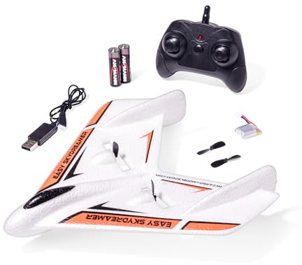 Carson 500505036 Easy Skydreamer 2.4G 100% RTF arancione - aeromodello telecomandato, aereo RC, robusto modello RTF (Ready to Fly) per principianti, incluse batterie e telecomando