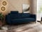 MKS MEBLE 3 Sitzer Sofa mit Schlaffunktion Schlafsofa mit Metallgestell Couch mit Schlaffunktion Bettsofa mit Großer Liegefläche von 200 L × 140 B - Dunkelblau Velvet - Salento