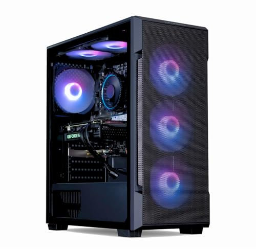 HORIZON Gaming PC Tower | AMD Ryzen 5 5500 | NVIDIA RTX 3050 6GB | 16GB 3200Mhz RAM | 1TB NVMe SSD | 650W 80+ PSU | CiT CrossFire ARGB Black Gaming PC Case | WiFi | Windows 11