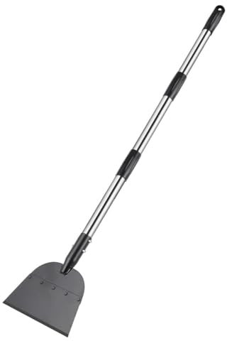 Mskidand Schneeschaufel, Eiskratzer für die Auffahrt, Bodenschaber zum Entfernen Von Unkraut, Geeignet für Straßen und Gärten im Freien