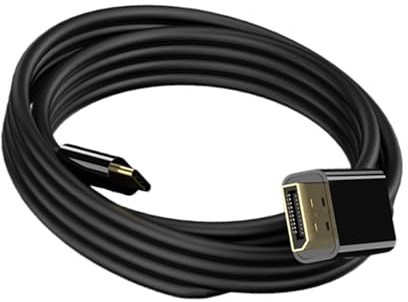 NUOBESTY 1.8m USB-c Patchkabel Telefon-tv-anschlusskabel Tv-verbindungskabel Kupferleiter Schwarz
