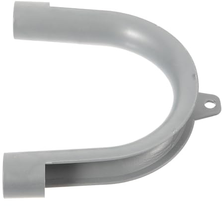 HAKIDZEL Washer Drain Hose Hook U-Shaped Plastic Holder Rust-Resistant Flexible Washing Machine Drain Hose Guide in Laundry