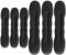 6 Stück Hair Bun Maker Upgraded Haarhalter Schwamm Clips Haar Styling Donut Brötchen Haar Twist Lockenwickler Donut Tools, 3 Große und 3 Kleine (Schwarz)