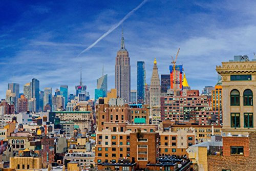 hansepuzzle 35659 - New York Puzzle 2000 Teile | Gebäude Puzzle mit hochwertiger Puzzle Aufbewahrung: Kartonbox und Wieder verschließbarem Beutel | Puzzle-Maße: 90 x 60 cm