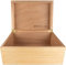 Aufbewahrungsbox aus Holz mit Deckel - Blonde Catchall Holz Aufbewahrungsbox - Schatz- und Geschenkbox für Zuhause - Dekorative Boxen mit Klappdeckel - Große Eichenkisten (Weiße Eiche)