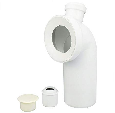 WC Bogen mit Waschmaschinen Auslass Anschlussbogen 110 mm 90° Toilette Winkel