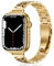 HEKAI Metal Straps Compatible with Apple Watch Strap 40mm 41mm 38mm, Slim Small Adjustable Stainless Steel Replacement Band iWatch Ultra Series 8/7/6/5/4/3/2/1,SE (38mm 40mm 41mm, Golden)