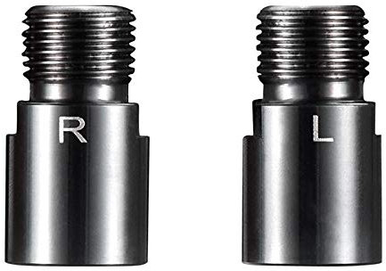 Fahrrad Pedal Extender, Hochleistungs-Fahrradpedal aus Chrom-Molybdän-Stahl Erweiterte Distanzstücke passen auf alle 9/16 In-Gewindepedale für MTB-Rennräder (Silver)