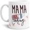 Tasse Babynews Du wirst Mama 2025 - Geschenkidee/Ladebalken/Endlich Schwanger/Schwangerschaft verkünden/Baby - Weiß
