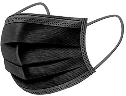 Lulupi Mundschutz Kinder Einweg Schwarz 4-lagig Mund Nasenschutz Bandana Staubs-chutz Atmungsaktiv Multifunktionstuch Mund Tücher Halstuch Schals für Jungen Mädchen