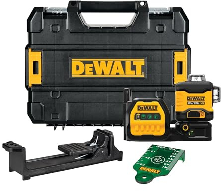 DEWALT DCLE34030G-QU Premium 3 x 360 20V Green Laser with Battery and Charger