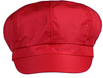 LOEVENICH Damen Regenhut gefüttert - Rot