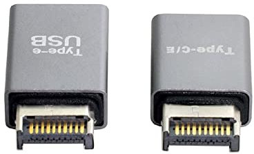 cablecc 2 adaptadores de datos de extensión de placa base USB 3.1 macho tipo E a tipo A y tipo C USB-C