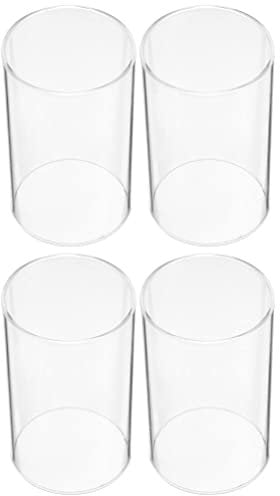 Garneck Glaszylinder ohne Boden 6cm Durchmesser Windlichtglas Drinnen Draußen Transparente Kerzenhalter 4 Stücke 20x6x6cm Glas Windlicht Ersatzzylinder Party Zuhause Bankett Im Freien