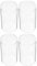 Garneck Glaszylinder ohne Boden 6cm Durchmesser Windlichtglas Drinnen Draußen Transparente Kerzenhalter 4 Stücke 20x6x6cm Glas Windlicht Ersatzzylinder Party Zuhause Bankett Im Freien