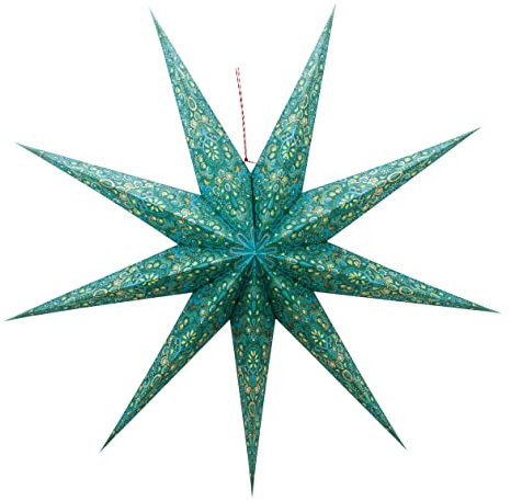 Pip Studio 51099216 Christmas Star Paper overall print green 110 cm (1 Stück)