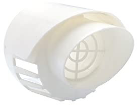 TYGERIX® Coaxial Wall Terminal for Intake and Exhaust of Boilers 60/100 mm | in White Polypropylene | Air Intake and Fume Exhaust for Condensing Boilers | Thicker More Resistance