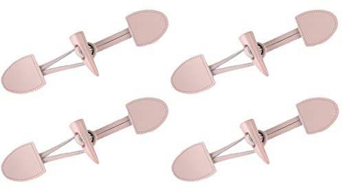 SHTGOI 4 Paar Knebelknöpfe Harz-Knopf Horn Knebelverschluss Leder Knebelverschlüsse Kleidungsersatzbutton Dufflecoat Verschluss Schnalle Resin Nähknöpfe für Pullover Windjacke Mantel Rosa