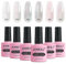 AIMEILI Rubber Base Gel Set 6pcs Rubber Base Coat Soak Off UV LED Nägel Unterlack Gel Nagellack Maniküre Kit 6 * 10ml - 52