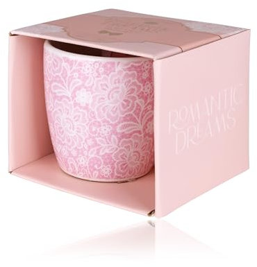 Accentra Badeset ROMANTIC DREAMS in Geschenkbox, inkl. 25ml Hand- & Nagelcreme, 20g Badefizzer, Tasse (ca. 250ml), Duft: Tea Rose & Velvet - rosa/hellblau/gold