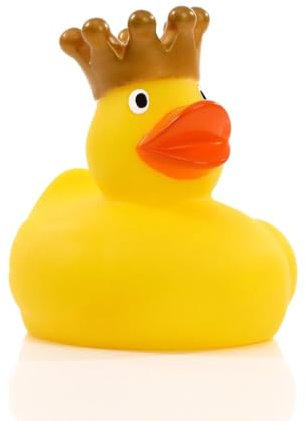 König ? Quietscheente - Badeente - ca. 8 cm gross