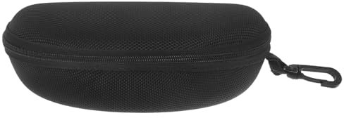 DEARMAMY Eyeglass Case with Hook Anti-pressure Zipper Holder for Sunglasses Travel Organizer for Standard Glasses Lightweight Storage for Outdoor Activities