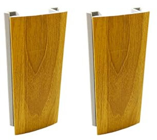 AERREGI KIT 2 MULTI ANGOLI PER ZOCCOLO IN VARI COLORI H10, H12 E H15 | CONNETTORE PER ZOCCOLINO CUCINA | MADE IN ITALY (Noce Chiaro, H15 cm)