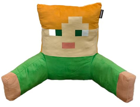 phoenix group AG Minecraft - Lesekissen inkl Füllung, samtig weich, mit Armstütze, Alex