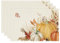 Bonhause Kürbisblätter Herbst Tischsets 4er Set, Herbstliches Erntedankfest Platzsets Waschbar Platzdeckchen für Küche Tisch Dekoration Drinnen Urlaub Party Dekor 30x45cm