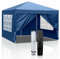 Bonnlo Pop-up Pavillon, Faltpavillon 3x3m, Höhenverstellbar, Wasserdicht Partyzelt mit 4 Seitenteilen, Gartenpavillon für Outdoor Hochzeit Garten Camping Party, Blau