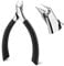 Toenail Clippers for Ingrown Toenail, Stainless Steel Professional Ergonomic Straight Blade Nail Clippers for Thick Nails Dead Skin Calluses (Black)